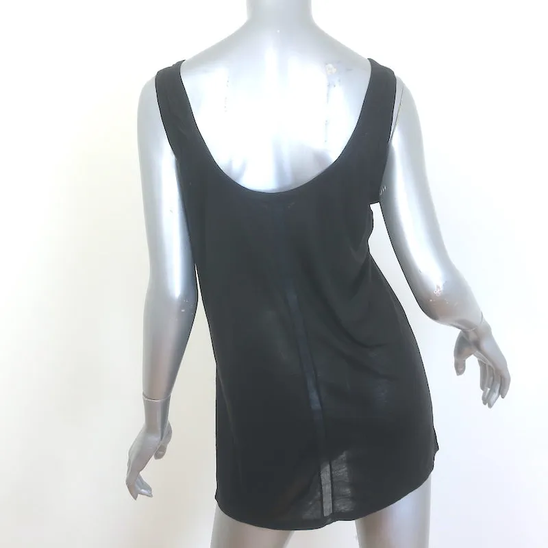 Le débardeur The Row Thomaston à encolure ronde en jersey noir taille moyenne