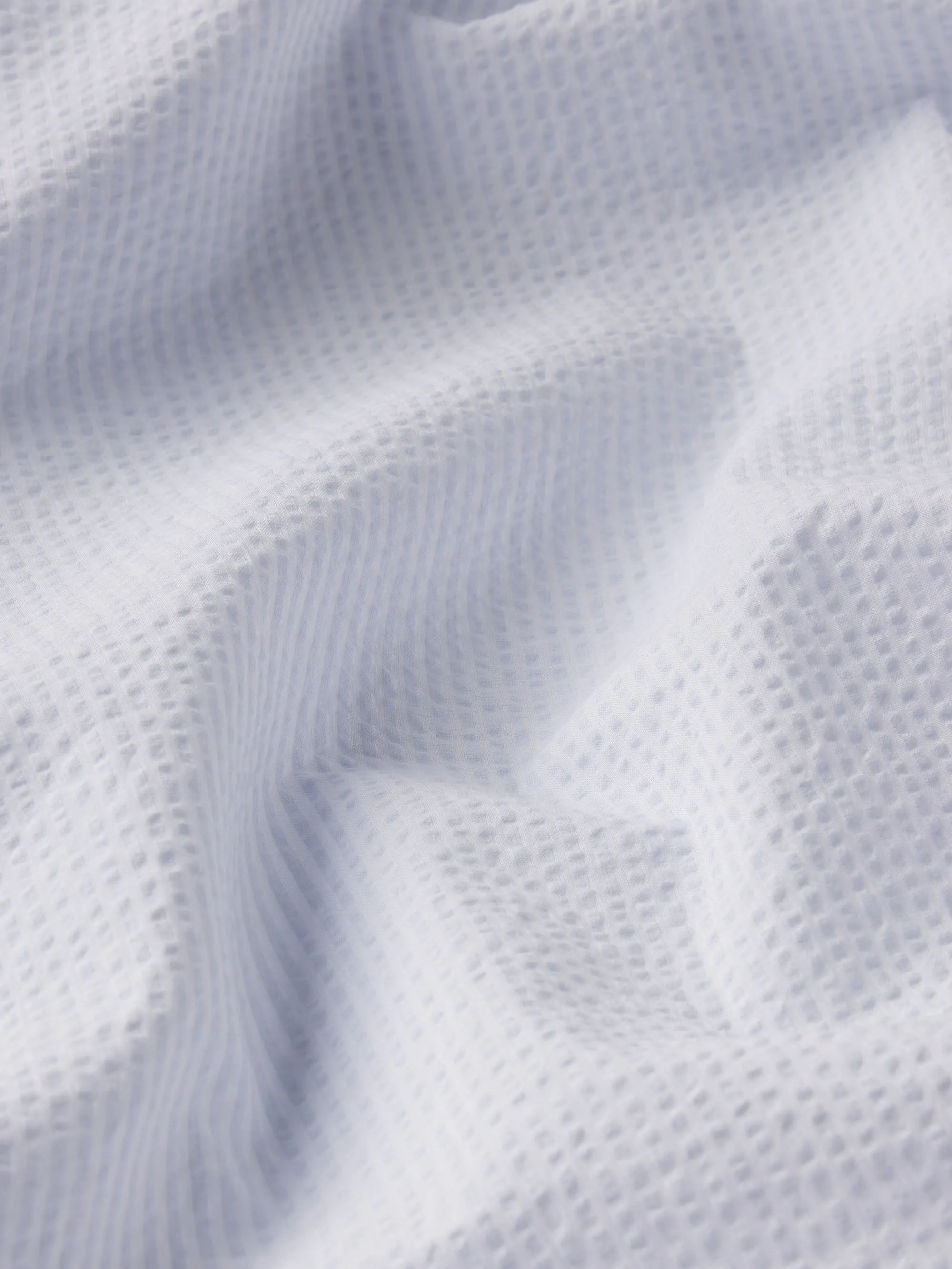 La Chemise Classique Seersucker -- Chambray Clair Multicolore