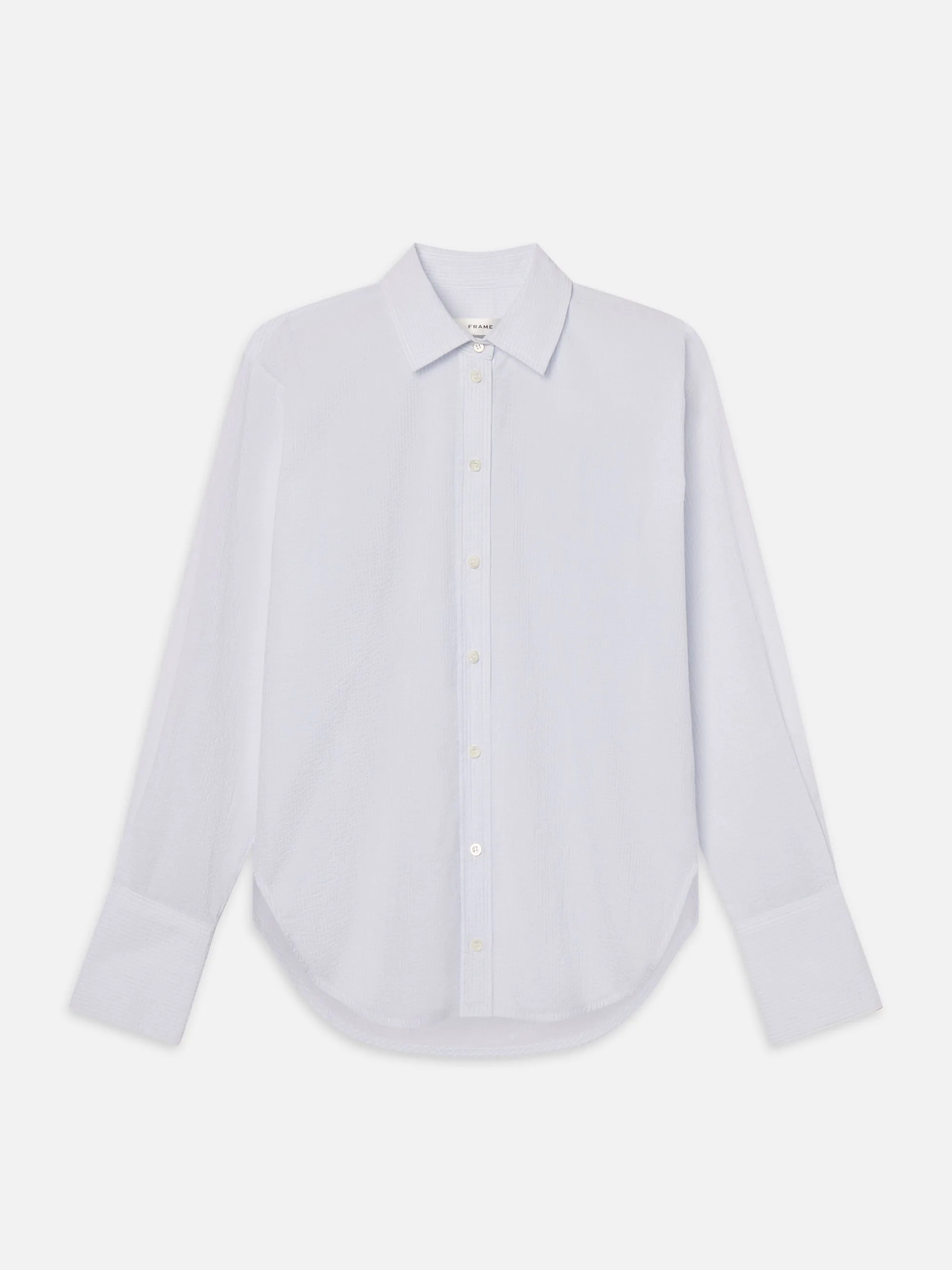 La Chemise Classique Seersucker -- Chambray Clair Multicolore