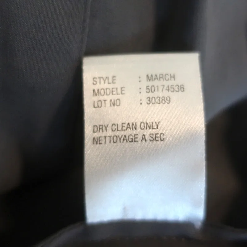 Chemise Theory à boutons Gris en coton extensible Taille Petite Haut à manches 3/4