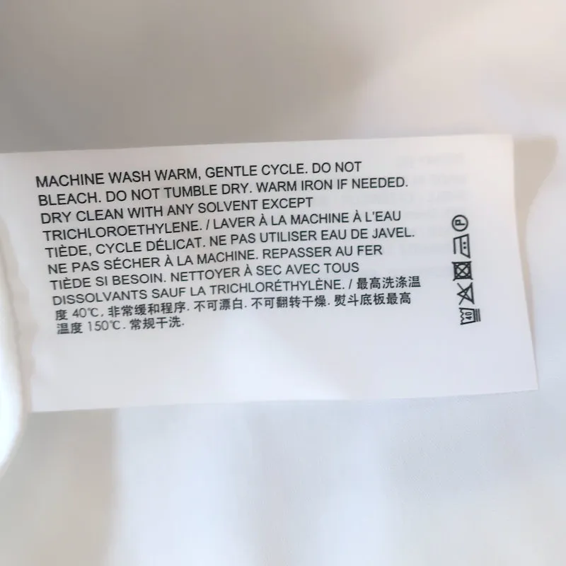 Theory Haut à boutons sur les manches Blanc en coton extensible Taille S