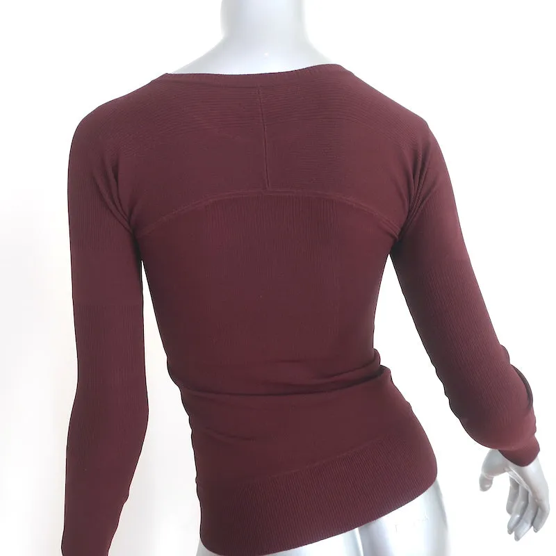 Haut à manches longues Tom Ford en jersey extensible bordeaux Taille S