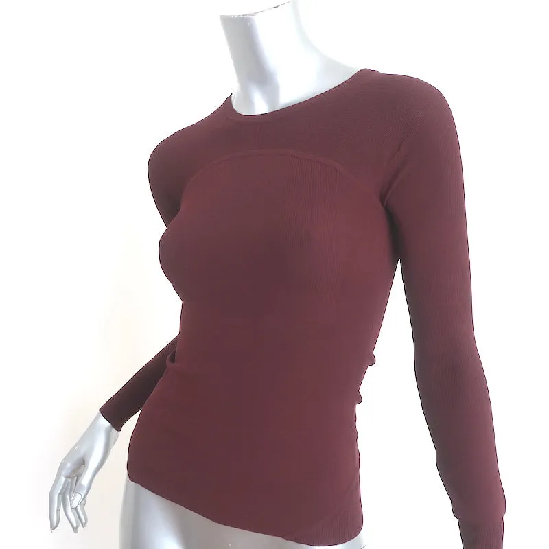 Haut à manches longues Tom Ford en jersey extensible bordeaux Taille S