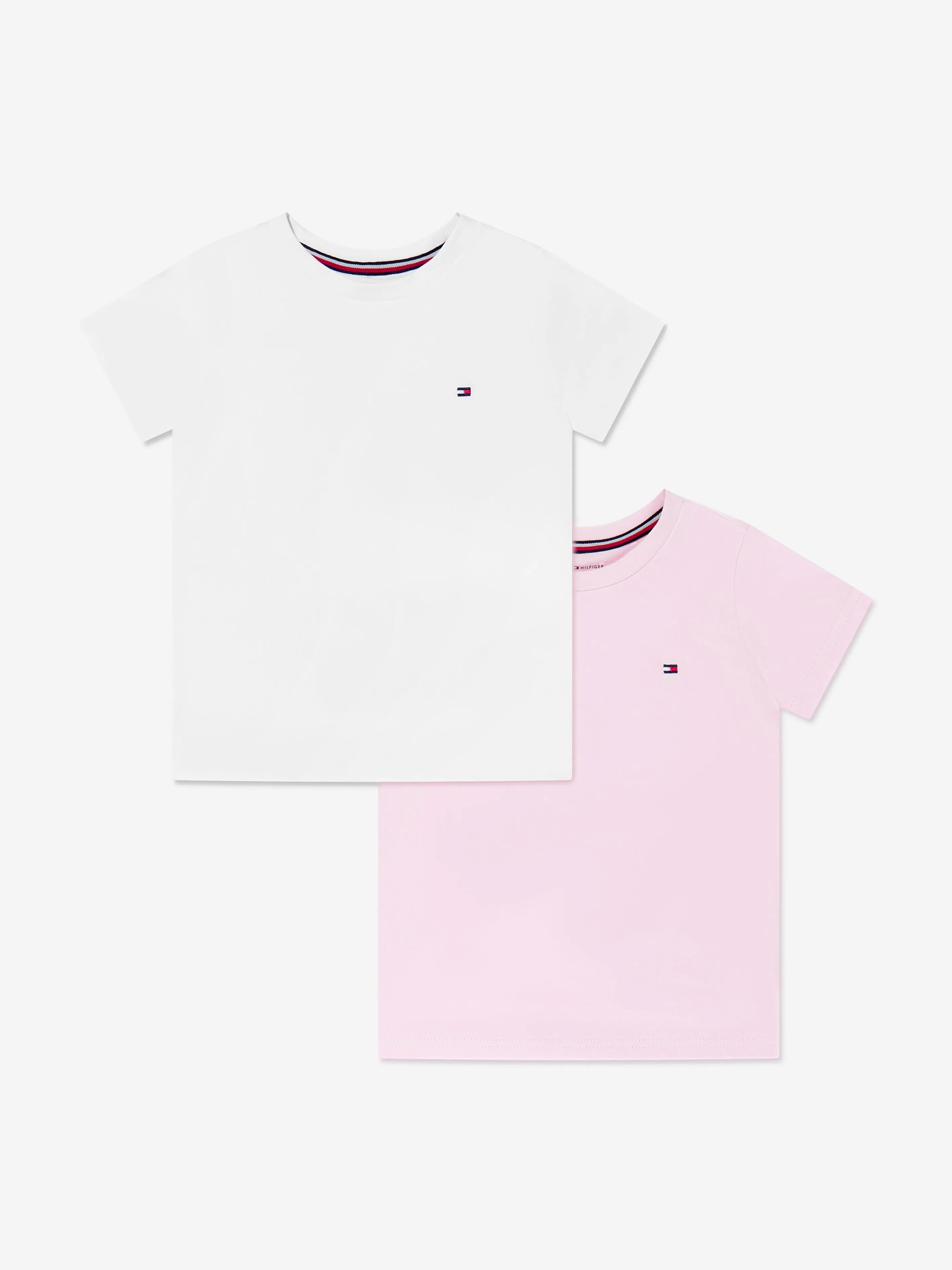 Tommy Hilfiger Filles Lot de 2 T-Shirts Rose