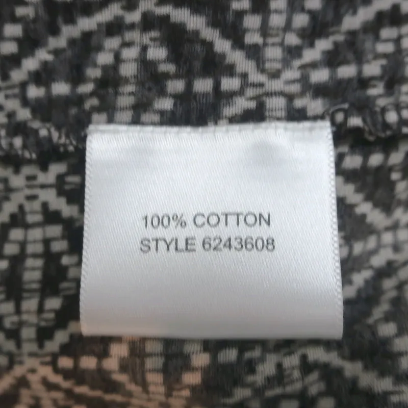 Tory Burch Débardeur à Paillettes Gris en Coton Imprimé Taille L