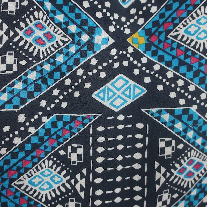 Tory Burch Blouse sans manches en soie imprimée bleue Taille 10