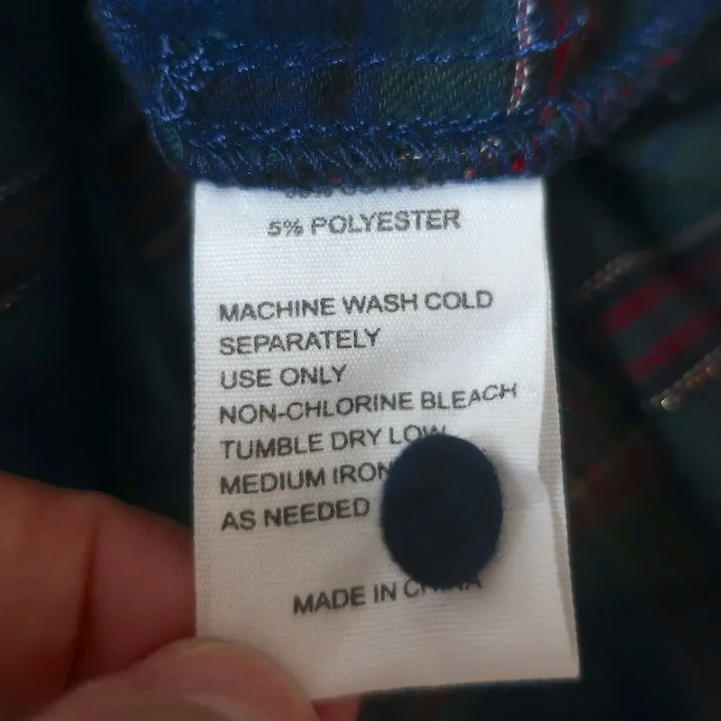 Trovata Blouse Oiseaux de Paradis Bailey Tissu Pailleté à Carreaux Taille Très Petite NEUVE