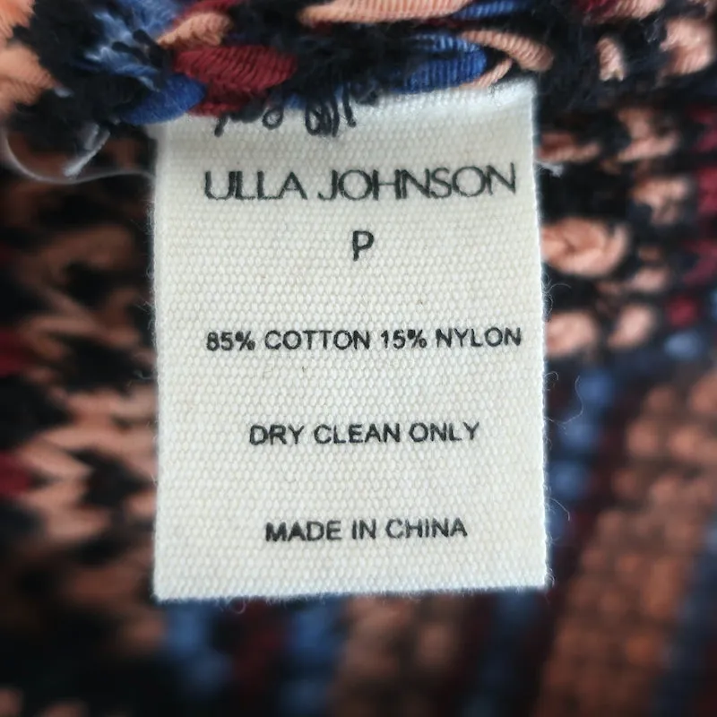Ulla Johnson Haut à manches ballon Elara Multicolore Rayé Taille Petite