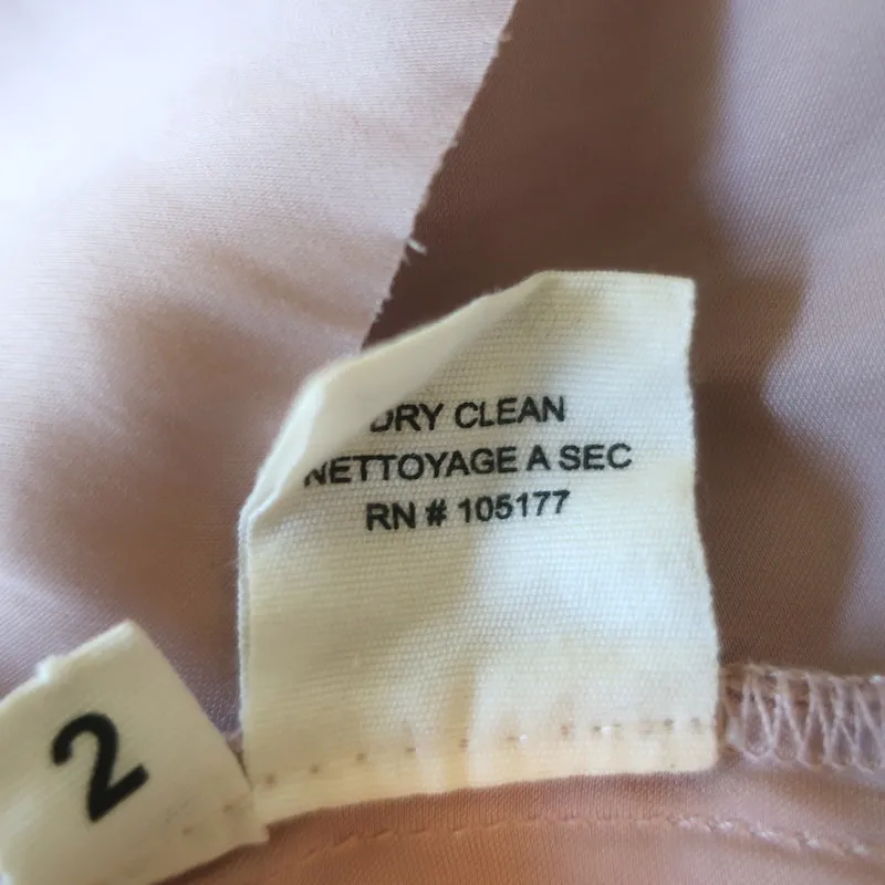 Ulla Johnson Ren Top à Épaules Smockées Rose Poussière Satin Mat Taille 2