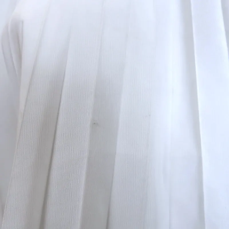 Valentino Haut à Cape Plissée Blanc en Coton Mixte Taille 44