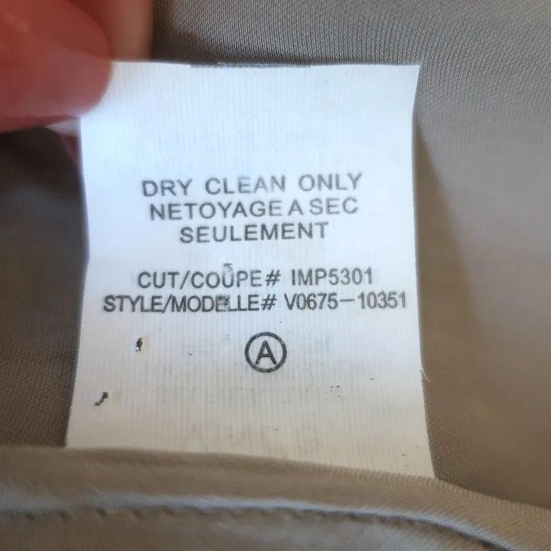 Vince Blouse à col roulé en satin doré Taille 2 à col manches 3/4