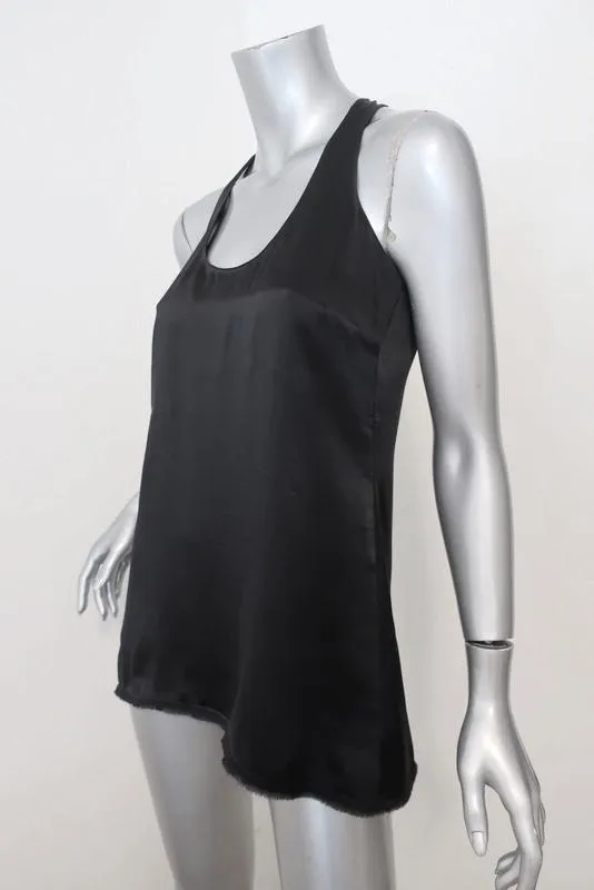 Débardeur Vince Racerback Noir Satin Taille Très Petite