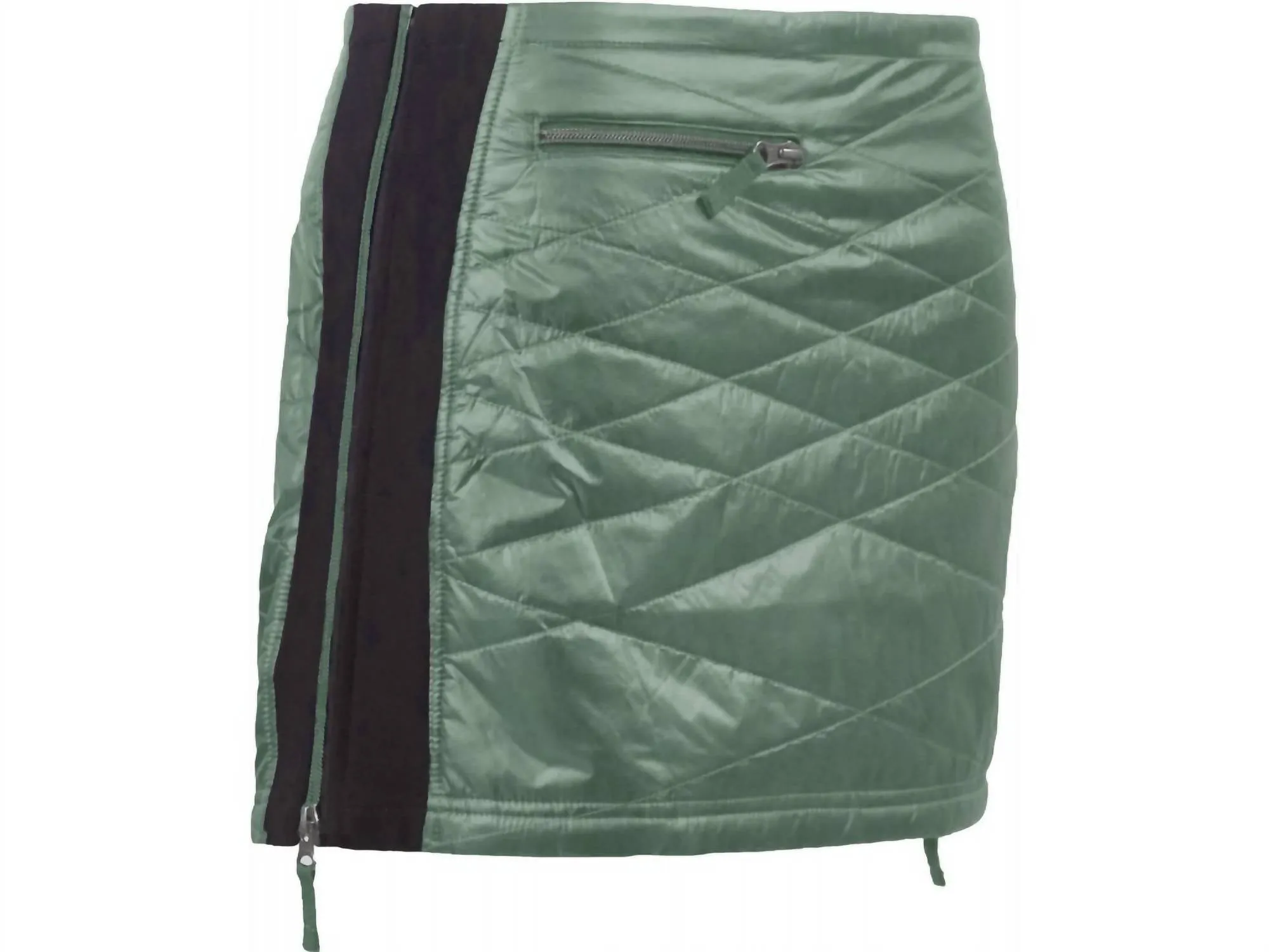 Mini-jupe Kari pour femme en vert givré
