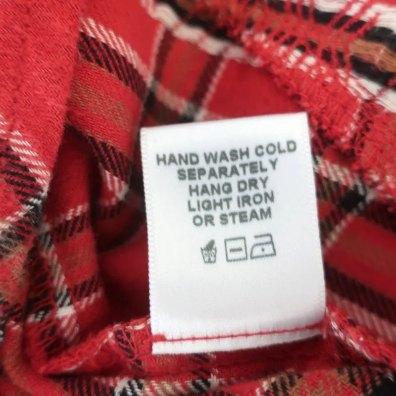 XIRENA Chemise à carreaux rouge Sierra Taille Très Petite Haut à manches longues