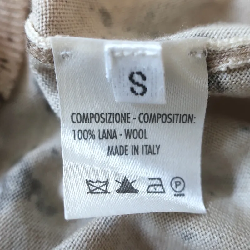 Pull sans manches en laine imprimé peau de serpent beige taille petit Yves Saint Laurent